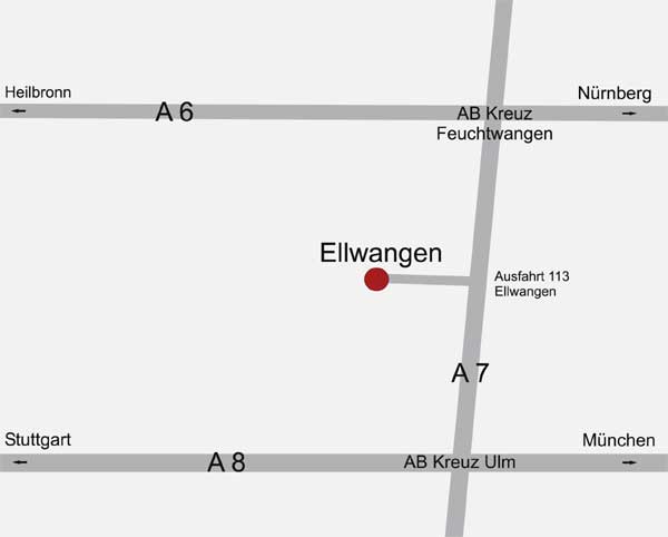 Anfahrt Ellwangen