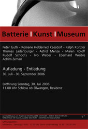 Plakat Batterie Kunst Museum